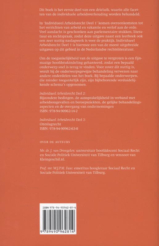 Achterkant van 1 Vakantie en verlof