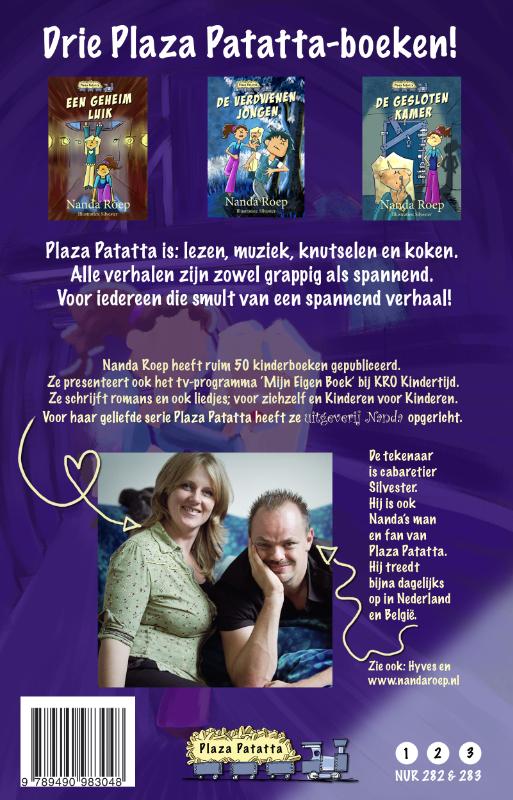 Achterkant van Het grote geheim van Plaza Patatta
