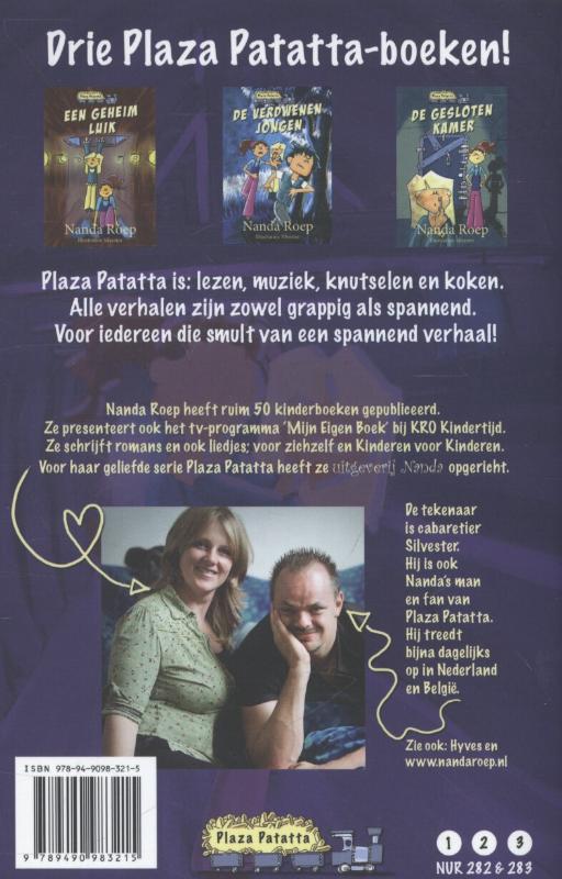 Achterkant van Het grote geheim van Plaza Patatta