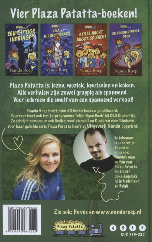 Achterkant van Spannend spel met Plaza Patatta
