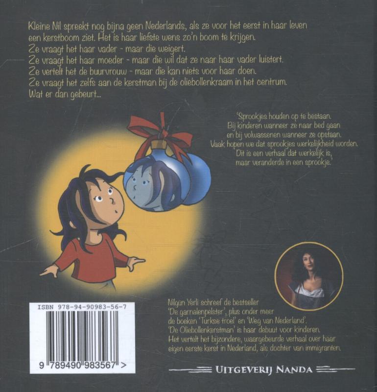 Achterkant van De Oliebollenkerstman