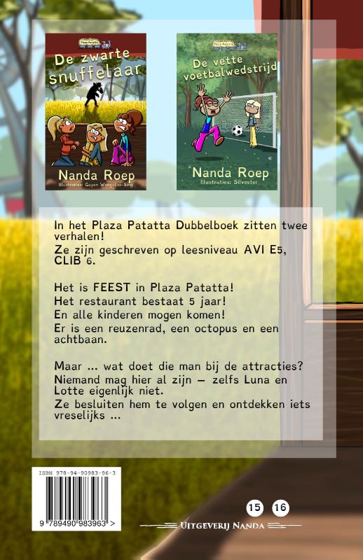 Achterkant van Het Plaza Patatta Dubbelboek