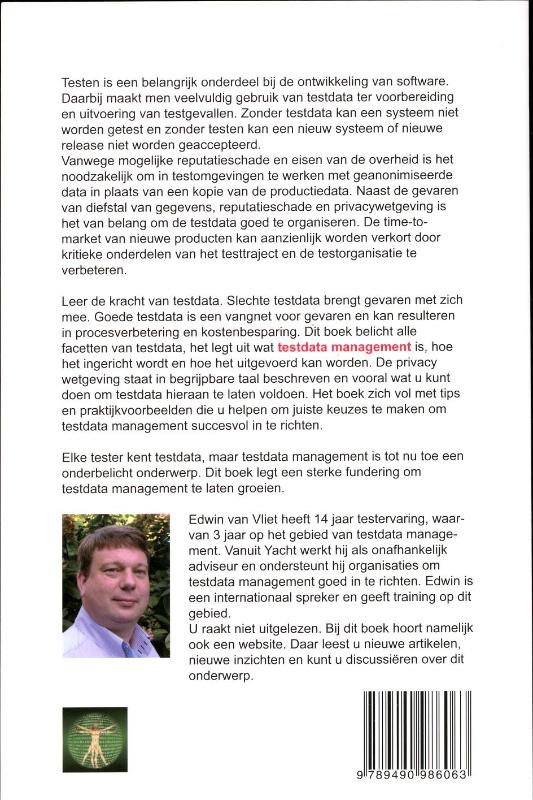 Achterkant van Testdata Management