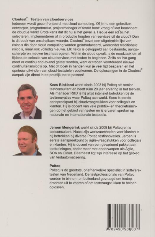 Achterkant van Cloutest testen van cloudservices