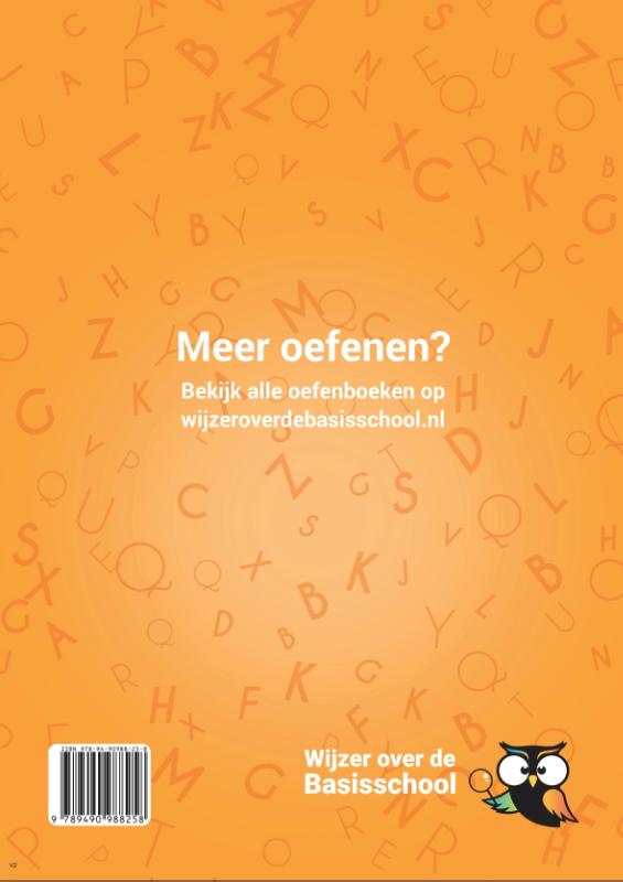 Achterkant van Spelling groep 5 Oefenboek - 2e helft schooljaar