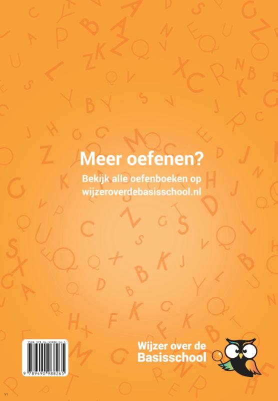 Achterkant van Spelling groep 6 Oefenboek - 1e helft schooljaar