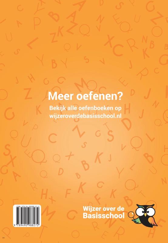 Achterkant van Spelling groep 6 Oefenboek - 2e helft schooljaar