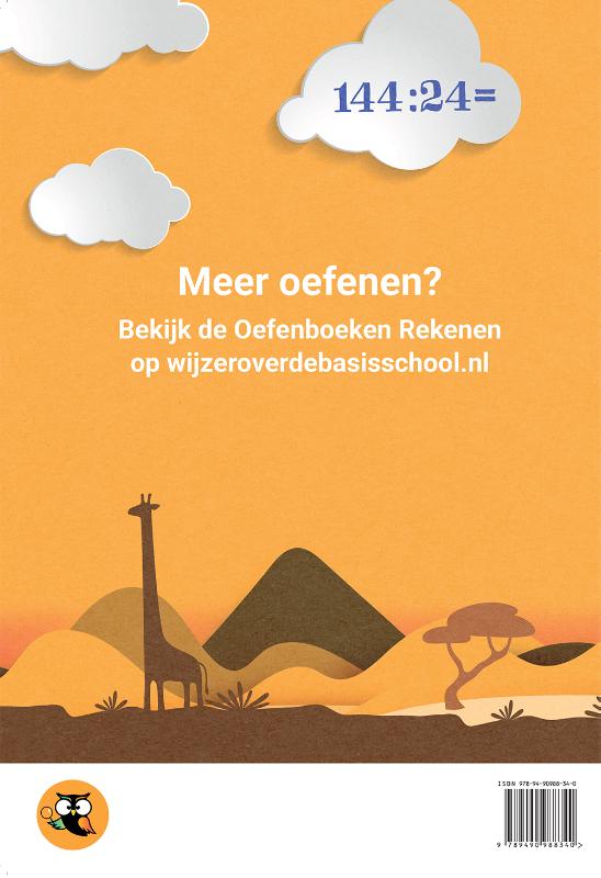Achterkant van Het grote vakantieboek rekenen - Van groep 4 naar groep 5