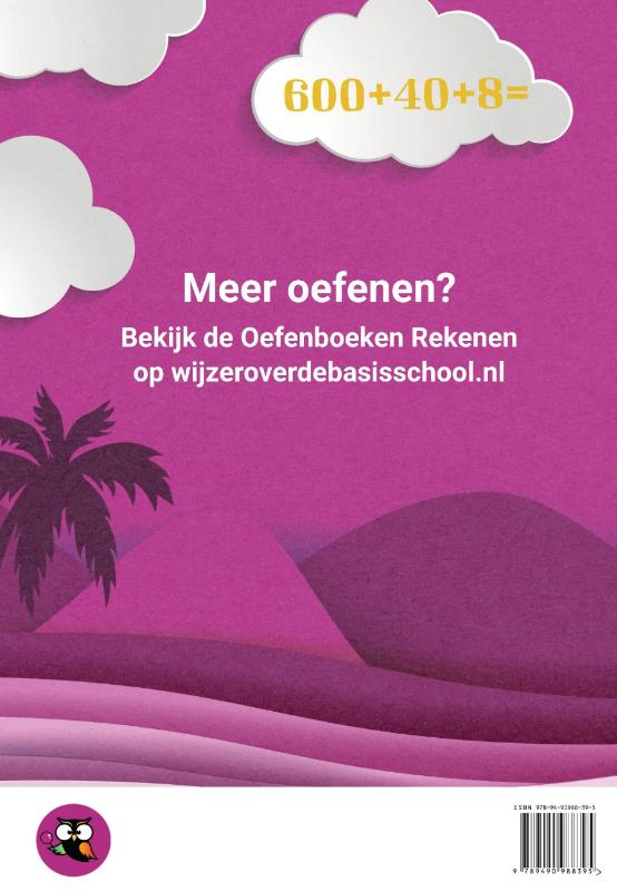 Achterkant van Het grote vakantieboek rekenen - Van groep 6 naar groep 7