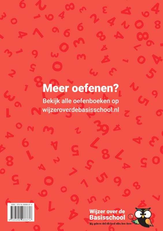 Achterkant van Breuken Oefenboek - Groep 6, 7 en 8