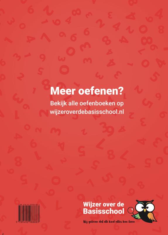 Achterkant van Oefenboek Klokkijken Groep 6/7/8