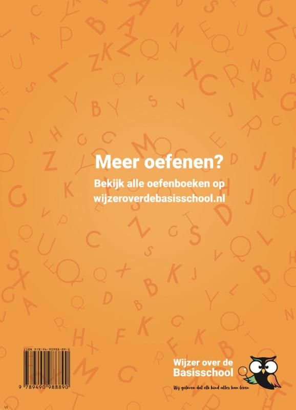 Achterkant van Oefenboek Zinsontleding - Redekundig Ontleden Groep 7/8