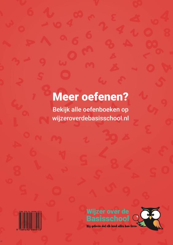 Achterkant van Oefenboek Klokkijken Groep 4/5