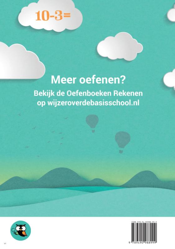 Achterkant van Het Grote Vakantieboek Rekenen van Groep 2 naar 3