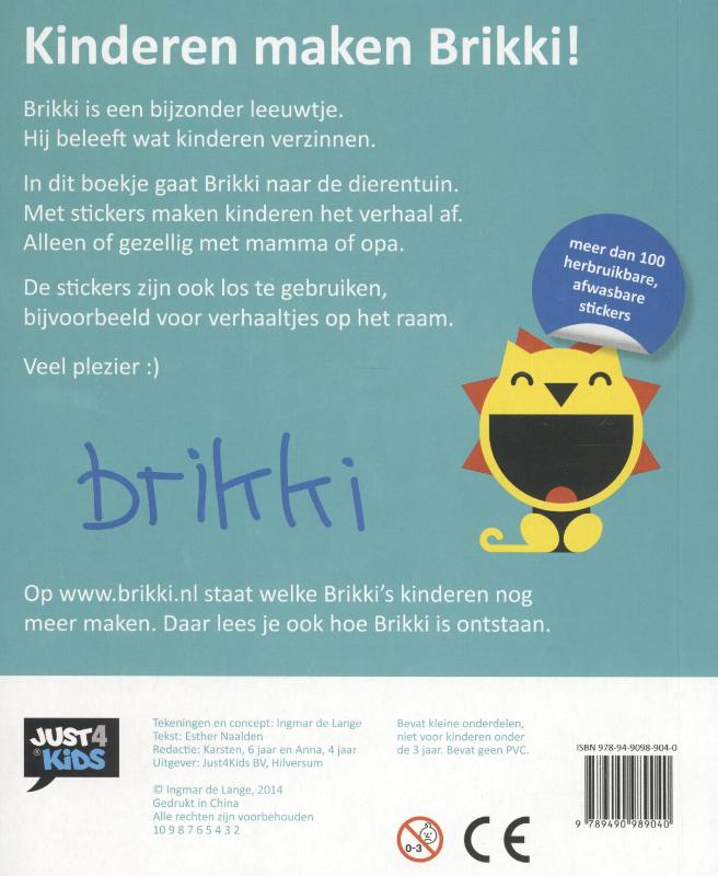 Achterkant van Brikki
