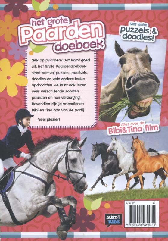 Achterkant van Het grote paarden doeboek