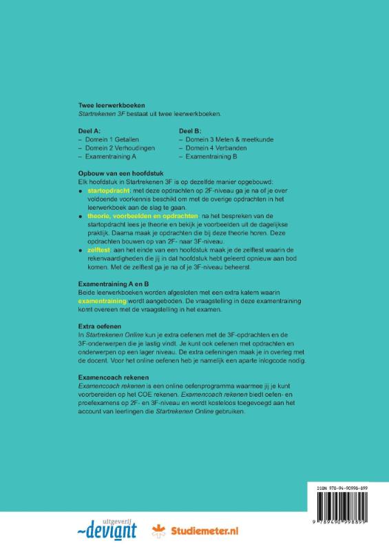 Achterkant van Leerwerkboek
