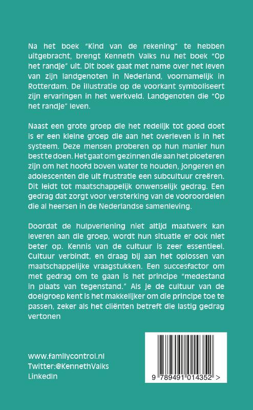 Achterkant van Op het randje