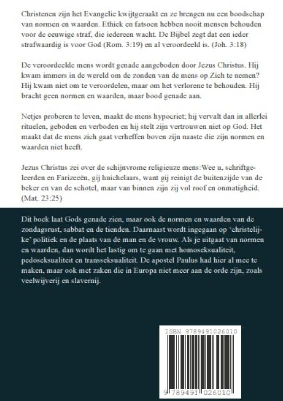 Achterkant van De buitenkant van normen en waarden