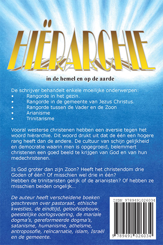 Achterkant van Hiërarchie in de hemel en op de aarde