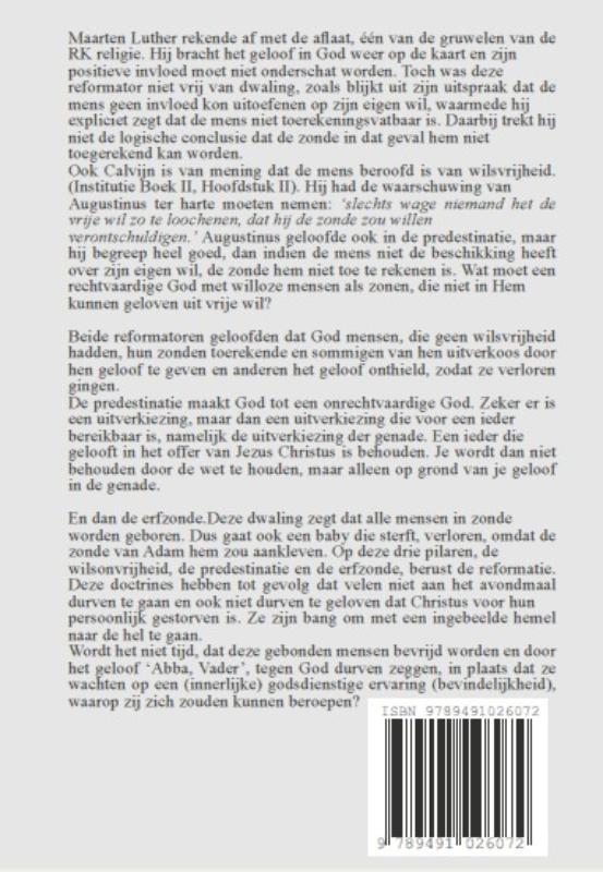 Achterkant van De erfenis van de reformatie
