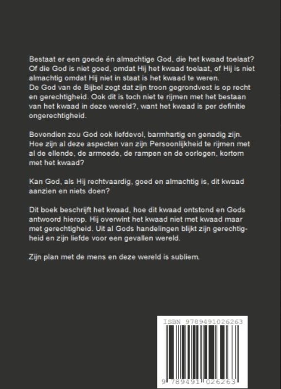 Achterkant van Is God goed, rechtvaardig en almachtig?