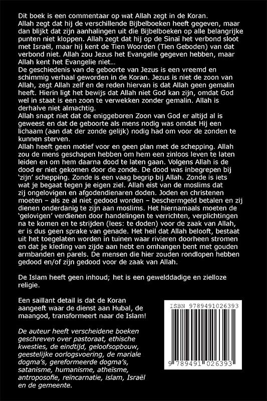 Achterkant van Allah, de beste der scheppers