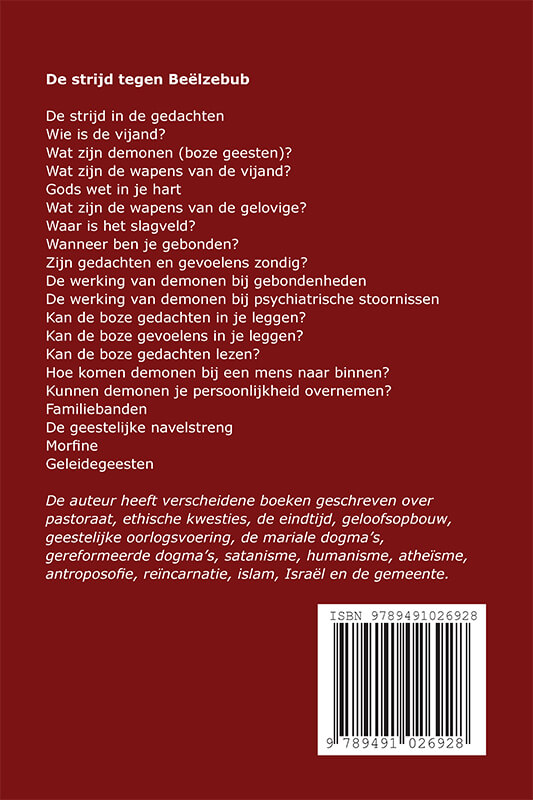 Achterkant van De strijd tegen Beëlzebub