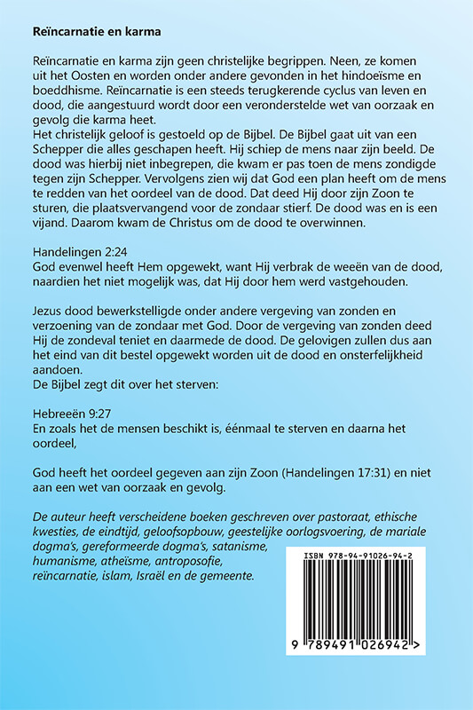 Achterkant van Reïncarnatie en karma