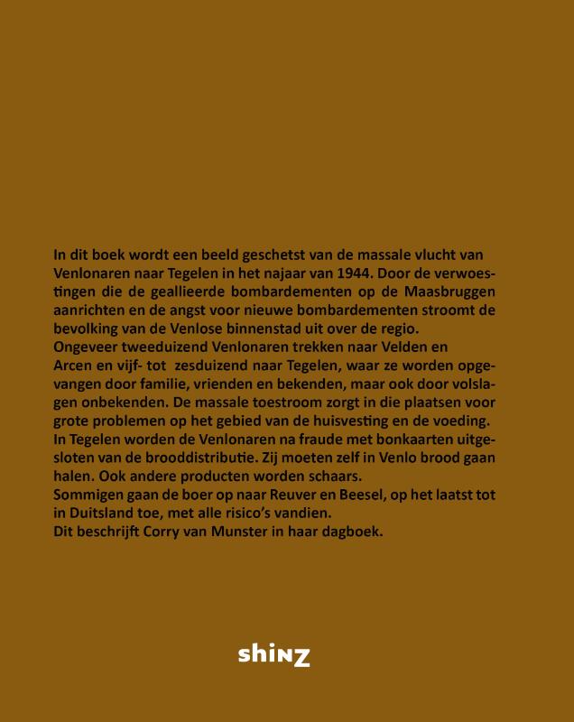 Achterkant van Vlucht naar Tegelen