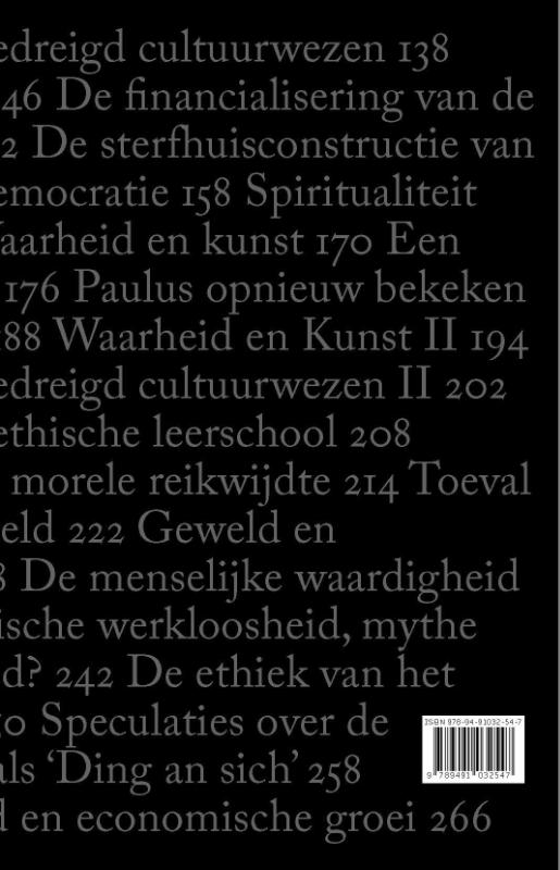 Achterkant van Filosofische bespiegelingen