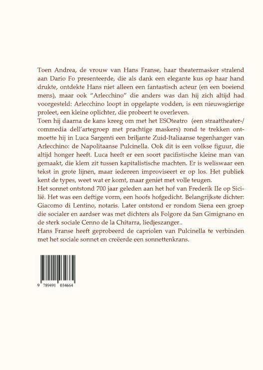 Achterkant van De tarantella van Pulcinella