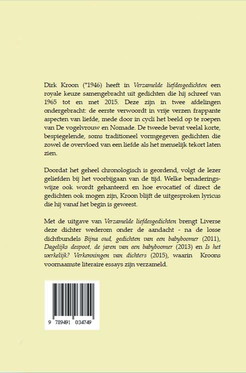 Achterkant van Verzamelde liefdesgedichten