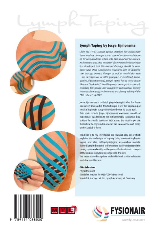 Achterkant van Lymph Taping