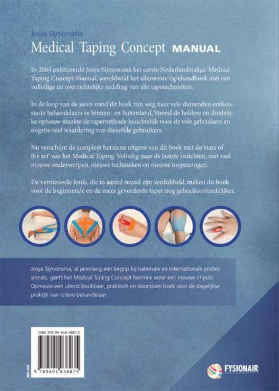 Achterkant van Medical taping concept manual
