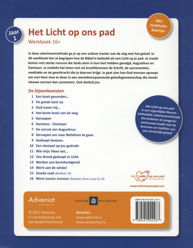 Achterkant van Werkboek 16+