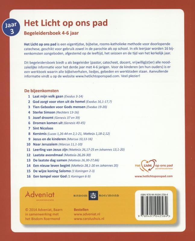 Achterkant van Begeleidersboek