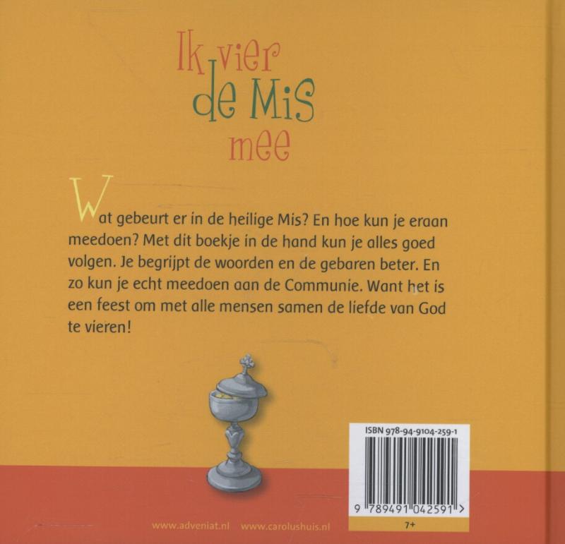 Achterkant van Ik vier de mis mee