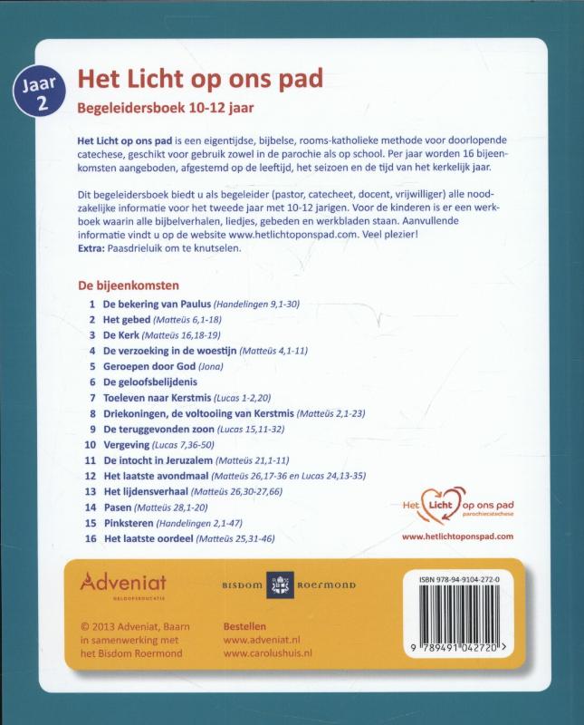 Achterkant van Begeleidersboek