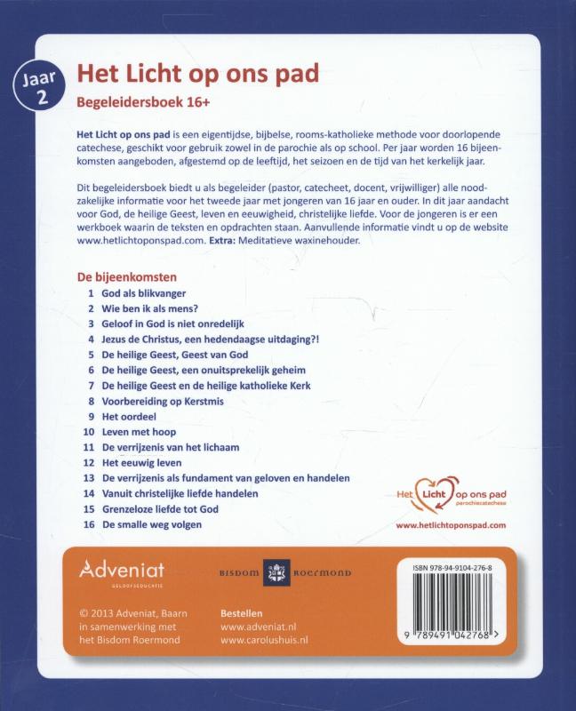 Achterkant van begeleidersboek 16+