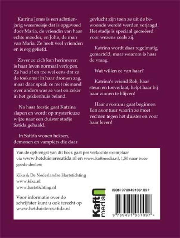 Achterkant van Het duistere Satida