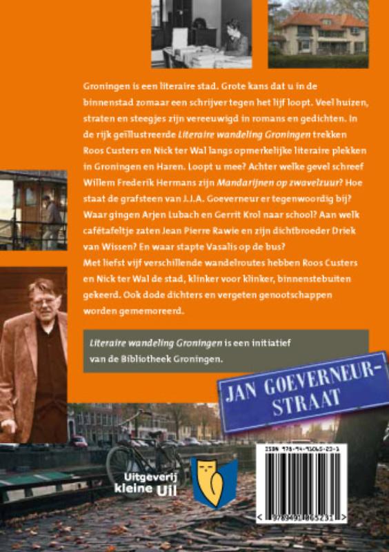 Achterkant van Literaire wandeling Groningen