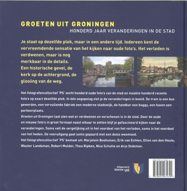 Achterkant van Groeten uit Groningen