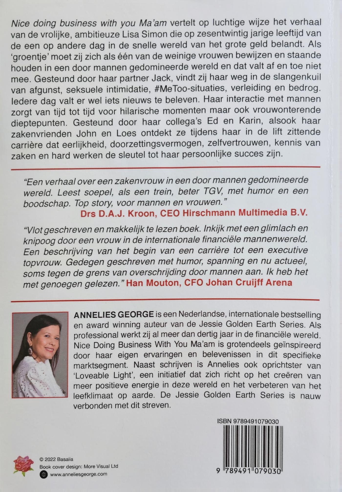 Achterkant van NICE DOINGE BUSINESS WITH YOU MA'AM