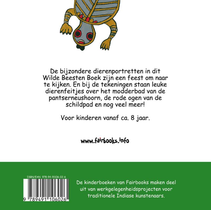 Achterkant van Wilde Beesten Boek