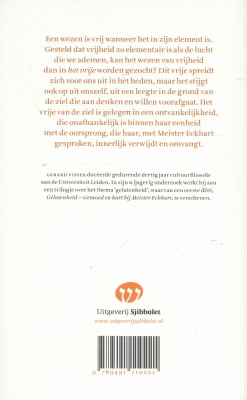 Achterkant van Oorsprong en vrijheid