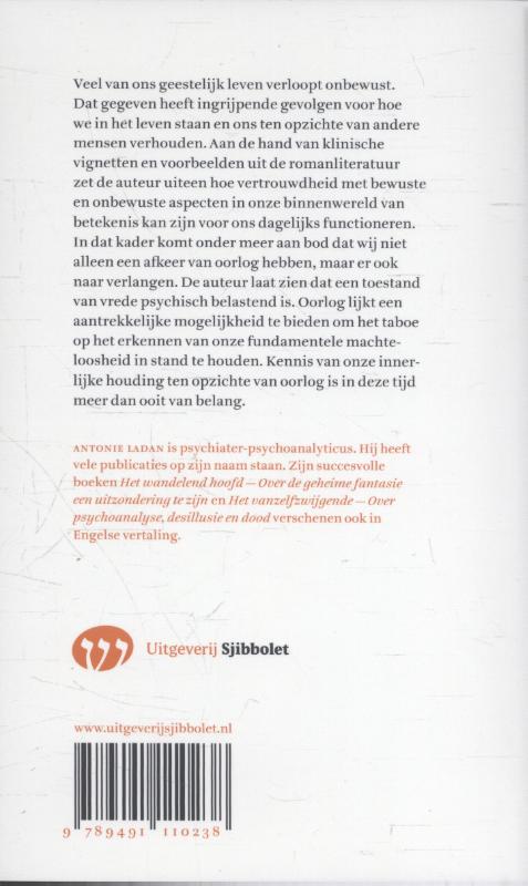 Achterkant van Het verlangen naar oorlog