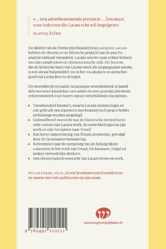 Achterkant van Inleidend lacaniaans lexicon