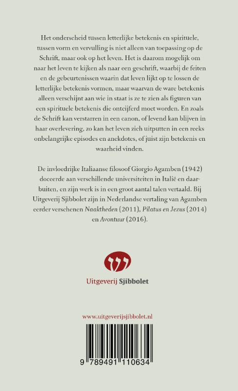 Achterkant van De Geest en de Letter
