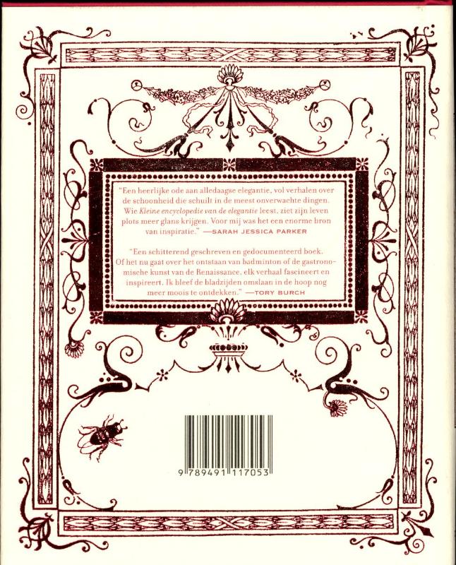 Achterkant van Kleine Encyclopedie van de elegantie